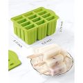 12 Pieces Silicone Popsicle Maker Molds Food Grade Ice Molds With Ice Cream With 50 Popsicle Sticks Popsicles Molds Household. 