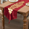 Luxury 3 PCs Table Runner Mat Set Velvet Fabric And Very Attractive. 