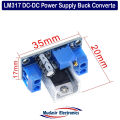 LM317 Adjustable Voltage Linear Regulator Power Supply, DC-DC Step Down Buck Converter Module 4.2-40V to 1.2-37V. 
