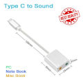 C.external sound card type C 7.1 channel for Mac book, Pro, air cable length 20 m.. 