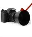 ET-60 Lens Hood for Canon 55-250 EF75-300III, EF75-300MM F/4-5.6 III, EF-S 55-250MM F/4-5.6 IS, EF75-300 USM - Camera Lens Hood. 
