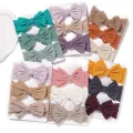 3Pcs/Set Headband For Baby Girls Bows Elastic Knotted Soft Hair Band Knitted Kids Headwear Newborn Turban Hair Accessories Gifts. 