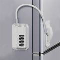 Refrigerator Fridge Freezer Door Lock With Password Proof For Kitchen Cabinets And Drawers.