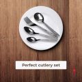 Tulip Cutlery Hanging Vivo 6 Pcs Table Knives, Spoon,Fork & Tea Spoon 6 Pcs(24Pcs). 