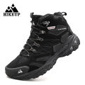 HIKEUP Brand Professional Outdoor Hiking Boot Genuine Leather Trekking Mountain Sneakers Camping Men Shoes Tactical Hunting Boot. 