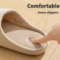 Unisex Home Slippers Soft Fur Slippers Warm Indoor Flat Slides Nonslip Couples Shoes Bedroom Light Slience Flats Autumn&Spring. 