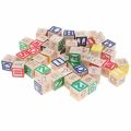 Wooden Alphabet ABC Blocks 48Pcs. 