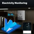 MOES Star Ring Tuya ZigBee Smart UK Wall Socket Energy Monitor Indicator App Remote Control Voice Cotrol Alexa  Home. 