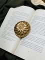 Golden Flower paperweight | Customise Terrazzo Jesmonite Bookend | paper weight | Nordic Designs. 