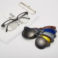 6 In 1 Men Women Polarized Optical Magnetic Sunglasses Clip Magnet Clip on Sunglasses  Clip on Sun Glasses Frame And Bag. 