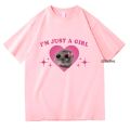 Sad Hamster Meme Im Just A Girl T Shirts Men/Women Clothing Harajuku Aesthetic Tshirt Vintage Unisex Streetwear Cotton Tops. 