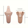 Protective Nail Tool Case Metal Snap Closure Compact Storage for Manicure Scissors Cuticle Nippers Crochet Accessories.