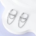 Neutral 925 Silver Star Moon Multi Style Weaving Original Fashionable Design Earrings Fit For Party Engagement Delicate Jewelry. 
