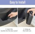 Waterproof Car Trash Bin, Leakproof Mini Car Trash Bin, Small Car Trash Can, Portable Hanging Storage Box, for Car, Office, Home, 15.5 * 6.5 * 14cm(Black). 