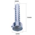 Universal Silver Motorcycle Exhaust Muffler Insert Baffle DB Killer Adjustable Silencer Noise Eliminator 35/42/45/48mm. 