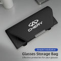 Car Glasses Case Leather Sunglasses Storage Clip For Chery Tiggo 5 2 3 7 PRO 8 5X IQ QQ Fulwin Face Arrizo A1. 