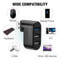 Laptop USB 3.0 Rotatable Hub High Speed Multi-hub Usb Splitter 2.0 1 Multiple 3 6 Port Adapter Usb 3.0 Card Reader for Pc.