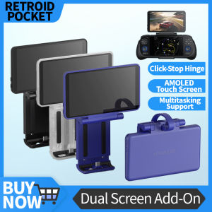 Bilashmart Retroid Dual Screen Add-on 5.5 inch OLED Back Clip Screen For Retroid Pocket 5 RP5/RPmini V2/RP4 Pro Extended Display Screen
