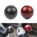 Universal Car Gear Shift Knob Carbon Fiber Car Gear Shift Knob Shifter Lever Round Ball Shape Acrylic Transparent Packaging. 