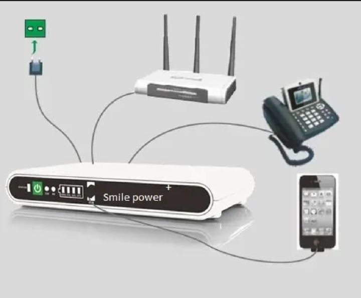 Router Backup Upto 8 Hours Mini Portable Modem Router UPS Poe Dc Wifi Backup - 8800mah