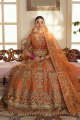 AFROZEH Real 3 Piece stitched branded Lehnga Full cover formal mehndi bridal wedding dress. 