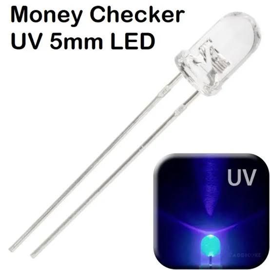 10Pcs-%20UV%20Money%20Checker%20LED%20Ultra%20Bright%20Clear%20Transparent%20DC%203V%2020mA%205mm%20UV%20LED%20Diode%20Lights%20Emitting%20Diodes%20-%20Image%202