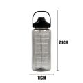 2 Liters Straw Plastic Water Bottle Large Portable Travel Bottle Sports Fitness Cup High Value Big Fat Cup Adult Universal.
