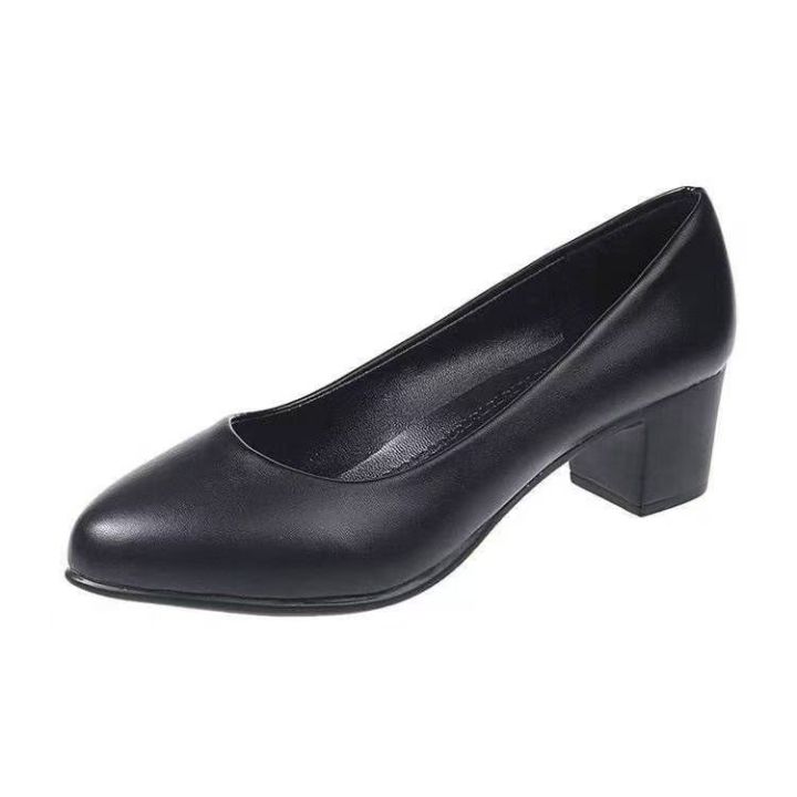 %E2%80%8B%E2%80%8B2025%20New%20Arrival%20Women's%20Low-Heel%20Pumps%20Black%20Genuine%20Leather%20Formal%20Shoes%20Slip-On%20Commuter%20Comfortable%20Mid-Heel%20-%20Image%206