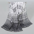 Indian Style New Chiffon Scarves Women Breathable Thin Simulation Silk Scarf Ladies Shawl And Wraps Women Printing Hijab Stole. 