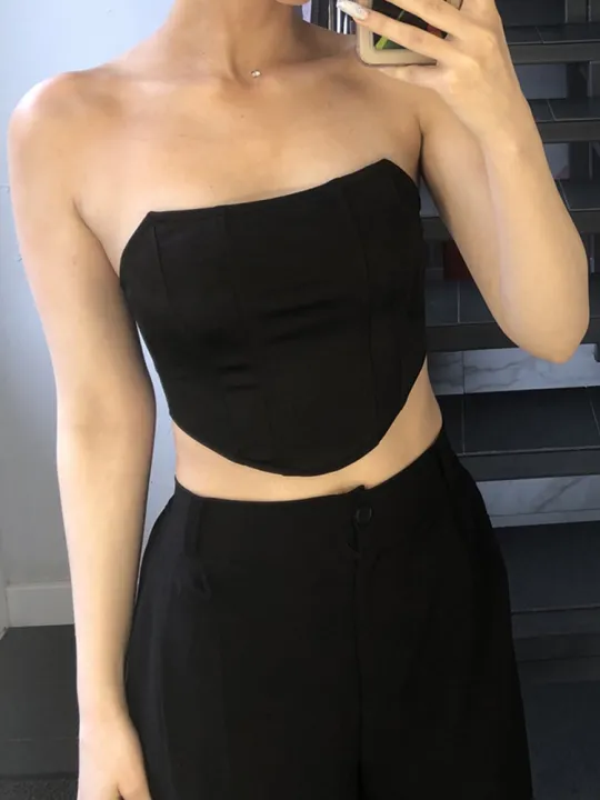 Sleeveless%20Off%20Shoulder%20Fashion%20%20Corset%20Crop%20Tops%20Vest%20Female%20Underwear%20Backless%20Bustier%20Top%20Solid%20-%20Image%204