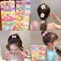 12PCS New Cut Hair Ties Princess Sweet Flower Bow Girls Women Elastic Hair Bands Hair Accessories Headwear Scrunchies.
