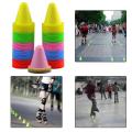 10Pcs Soft Training Road Cones Skate Marker Skating Obstacle Sports Cones For Roller Skate Football Soccer Rugby Kids Adult.