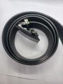 Auto lock buckle belt for men easy adjustable pvc rubber-leather belt for man. 