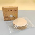 51/54/58mm Round Coffee Filter Paper Moka Pot Universal Powder Bowl Filter Secondary Coffee Filter 100 PCS Wood Pulp Disposable. 