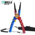 New Fishing Pliers Line Cutter Multifunctional Knot Aluminum Alloy Scissors Hook Remover 126g 20CM Fishing Equipment. 