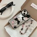 Kawaii Cute 3D Sanrio Y2K Hello Kitty Transparent Phone Case For iPhone 16 15 14 13 12 11 Pro Max Shockproof Cover With Lanyard. 