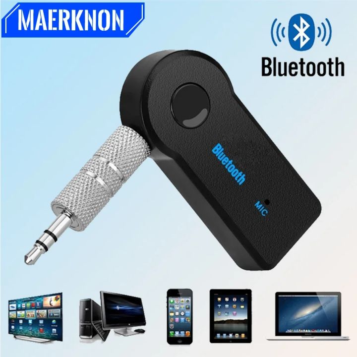 AUX Car Bluetooth Receiver,3.5mm Socket 5.0 Wireless Bluetooth Adapter,Audio Converter Mobile Phone Hands-Free Stereo