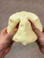 Jumbo Cheese Cube Stress Ball Big Cheese Shapeable Squeeze Ball Non-Bounce Fidget Toy ASMR Sensory Anti-Stress Christmas Gift.