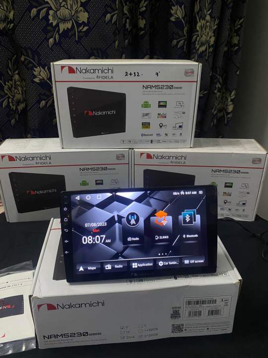 Nakamichi android lcd with car play & auto play 2Gb ram / 32Gb rom storage