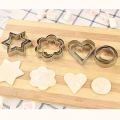 Stainless Steel Cookie Cutter 12pcs pack , round, star, flower, & Heart Shaped. 