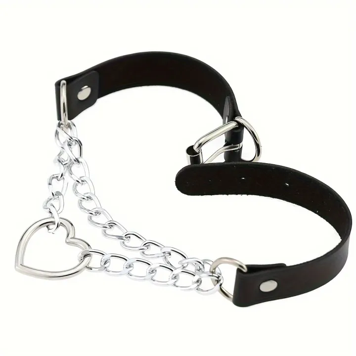 Personalized%20Fashion%20Punk%20Hip-Hop%20Gothic%20Peach%20Heart%20Shaped%20Chain%20Collar%20Necklace%20Trend%20Leather%20Love%20Heart%20Collar%20-%20Image%203