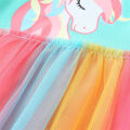 Jumping Meters Unicorn Long Sleeve Girls Dresses Children's Autumn Spring Kids Clothes Birthday Toddler Kids Frocks Baby Wear. 