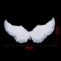 1Pc Kids Adult Party Swallow White Angel Feather Wings Wands Cosplay Elastic Straps Wedding Birthday Halloween Christmas. 