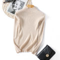 2026 Autumn Winter Long Sleeve Knitted Sweater Turtleneck Ribbed Slim Women Pullovers Soft Warm New Jumper Pullover.