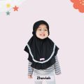 Designer scarf attached frill with lace for Baby girls. 