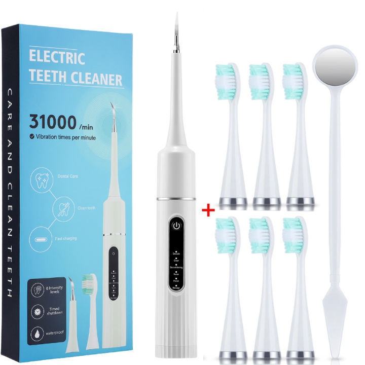 6 Modes Ultrasonic Dental Calculus Remover Waterproof Electric