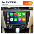 MEKEDE Wireless CarPlay Android Auto Android14 smart Car radio Multimedia  Navigation player for BMW E90 2005-2013 BT WIFI. 