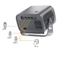 HY310 4K Android 11 Projector Native 1080*720P 390ANSI 2.4G&5G Dual BT5.0 Cinema portable Home Projector. 