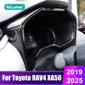 ABS Carbon Car Dashboard Display Trim Frame Cover For Toyota RAV4 XA50 2019 2020 2021 2022 2023 2024 2025 Hybrid Accessories. 