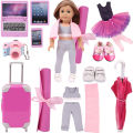 Ballet Yoga Training Suit Pajamas For American 18 Inch Girl Doll Clothes Accesories 43 cm Baby Items Our Generation Nenuco. 